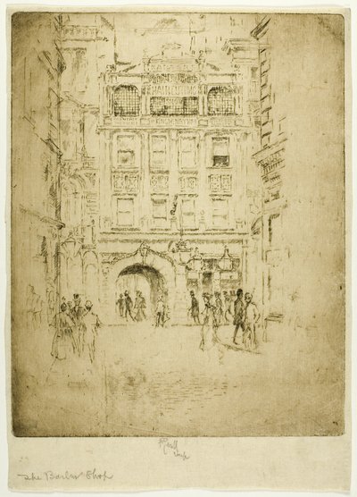 De kapperszaak door Joseph Pennell