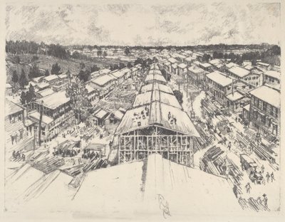 Het kamp, de nieuwe architectuur door Joseph Pennell