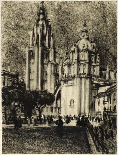 De Kathedraal, Toledo door Joseph Pennell