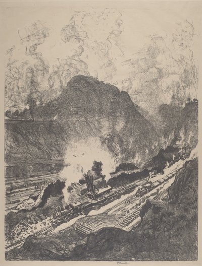 De Snee vanuit Culebra door Joseph Pennell