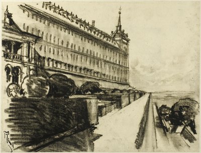 Het eindeloze Escorial door Joseph Pennell