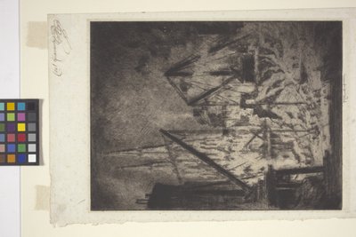 De Fundamenten Bij De Kathedraal door Joseph Pennell
