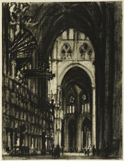 De Vergulde Orgelpijpen door Joseph Pennell