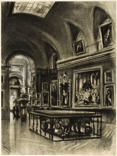 De Grote Galerij van het Prado door Joseph Pennell