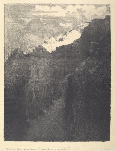 De Grote Kloof, 1912 door Joseph Pennell