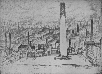 De grote stapel, Bradford door Joseph Pennell