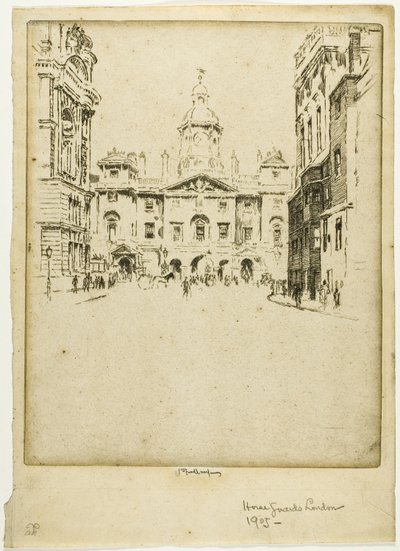 De Horse Guards door Joseph Pennell