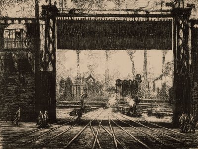 De IJzeren Poort - Charleroi, uit de serie België door Joseph Pennell