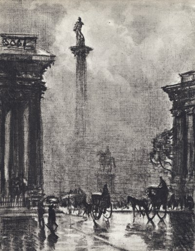 De Nelsonzuil door Joseph Pennell