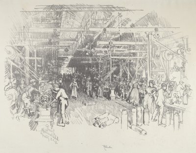 De Granatenfabriek door Joseph Pennell