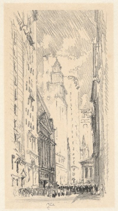 De Beurs door Joseph Pennell