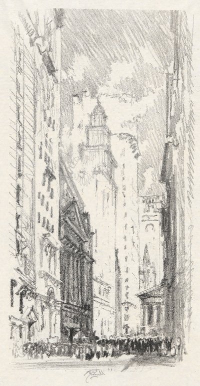 De Beurs, #4 in Iconophile Club Collectie door Joseph Pennell