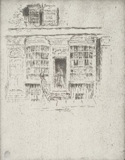 De Tabakswinkel, 1903 door Joseph Pennell