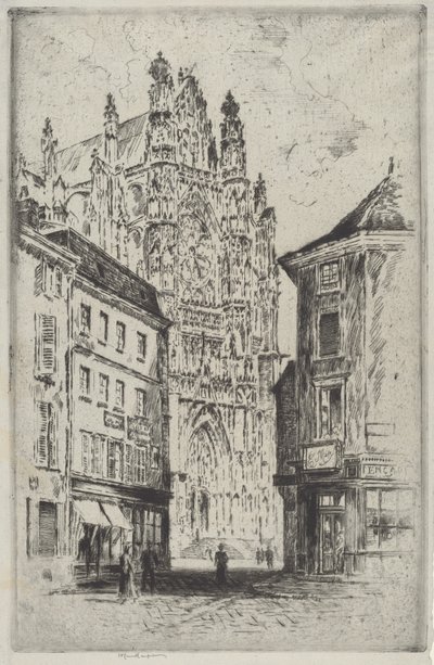Het Transept, Beauvais door Joseph Pennell