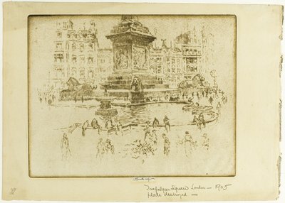 Trafalgar Square door Joseph Pennell