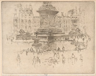 Trafalgar Square door Joseph Pennell