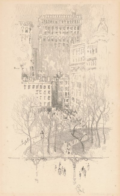 Union Square door Joseph Pennell
