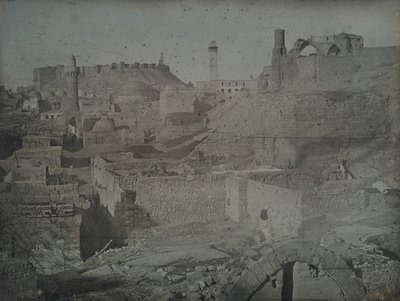 Aleppo, gezien vanaf de Antiochiëpoort, 1844 door Joseph Philibert Girault De Prangey