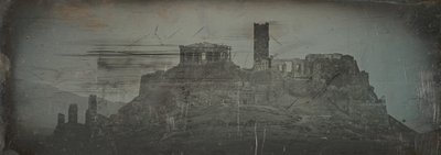 Westelijke Toegang tot de Akropolis, Athene, 1842 door Joseph Philibert Girault De Prangey