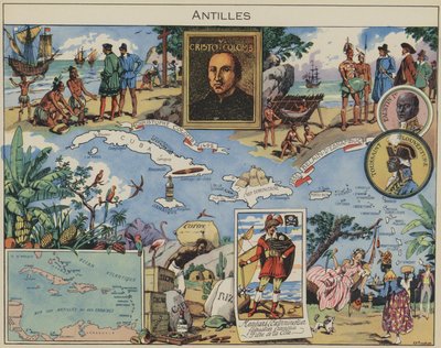 Antillen door Joseph Porphyre Pinchon