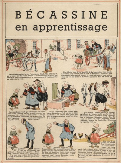 Becassine in opleiding door Joseph Porphyre Pinchon