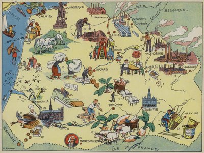 Vlaanderen, Artois, Picardië door Joseph Porphyre Pinchon
