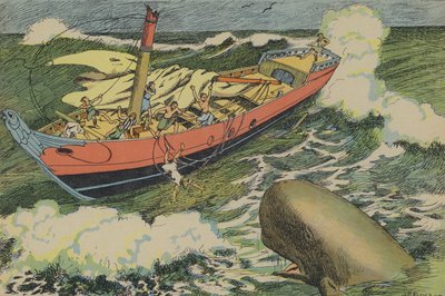 Jona en de walvis door Joseph Porphyre Pinchon