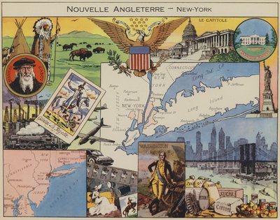 Nieuw Engeland, New York door Joseph Porphyre Pinchon