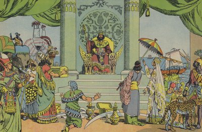 Salomo in zijn Glorie door Joseph Porphyre Pinchon