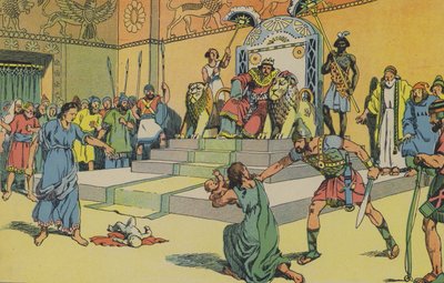 Het Oordeel van Salomon door Joseph Porphyre Pinchon