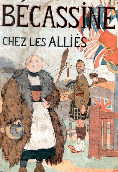 voorkant boek "Becassine chez les allies door Joseph Porphyre Pinchon