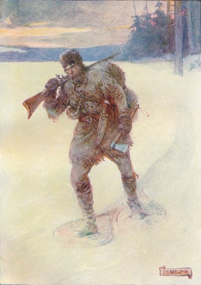 Alleen over de spoorloze sneeuw door Joseph Ratcliffe Skelton