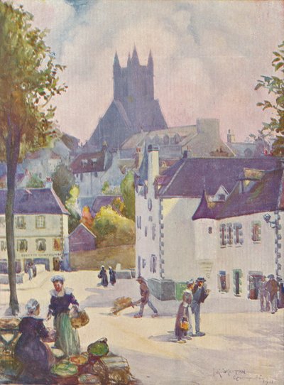 Lente in Bretagne Quimperlé, 1911, 1913 door Joseph Ratcliffe Skelton