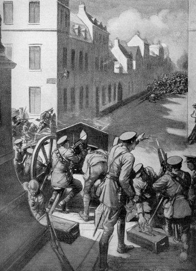 WO1 - Slag bij Le Cateau 1914 door Joseph Ratcliffe Skelton