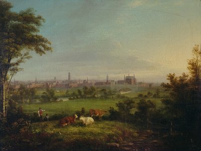 Leeds vanuit de Weiden door Joseph Rhodes
