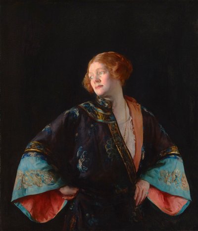 De Blauwe Mandarijnjas (De Blauwe Kimono) door Joseph Rodefer De Camp