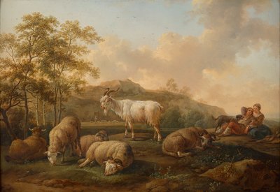 Landschap met grazend vee door Joseph Roos d. Ä.