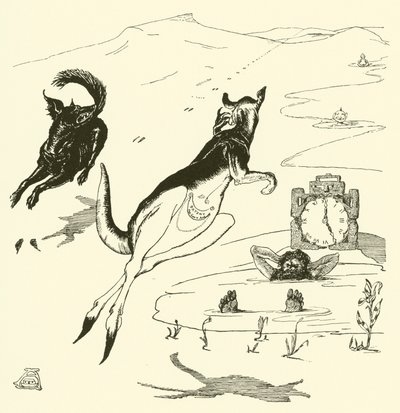 Oude man kangoeroe door Joseph Rudyard (after) Kipling