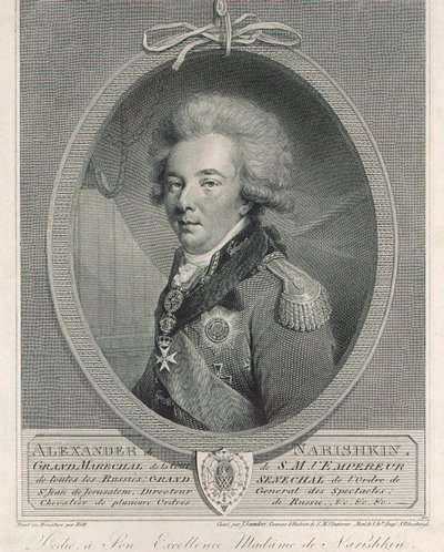 Portret van graaf Alexander Lvovich Naryshkin 1760-1826 door Joseph Saunders