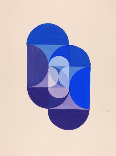Key Blue (uit de serie, de wiskundige basis van de kunsten) door Joseph Schillinger