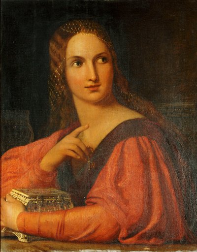 Portia met de kist, Vide door Joseph Severn