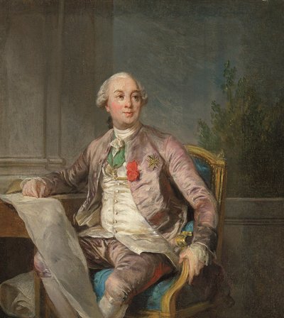 Een portretstudie van Charles-Claude de Flahaut de la Billarderie, Comte d