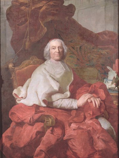 Kardinaal Andre Hercule de Fleury, Bisschop van Fregus en Eerste Minister van Lodewijk XV door Joseph Siffred Duplessis