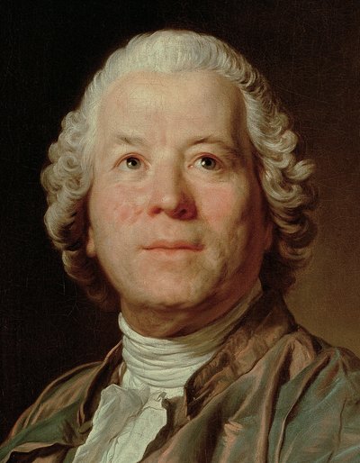 Christoph Willibald von Gluck aan het spinet door Joseph Siffred Duplessis