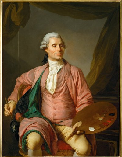 Joseph-Marie Vien, schilder ... door Joseph Siffred Duplessis