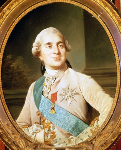 Portret van Lodewijk XVI door Duplessis. Musée Condé Chantilly. door Joseph Siffred Duplessis