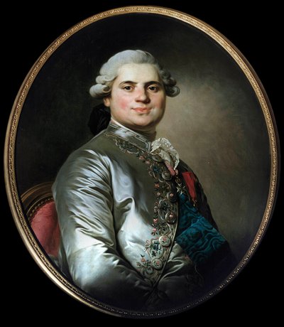 Portret van de Graaf van Provence (1755-1824), die Lodewijk XVIII werd door Joseph Siffred Duplessis