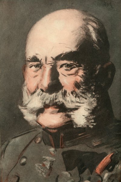 Frans Jozef I., Keizer van Oostenrijk, 1910 door Joseph Simpson