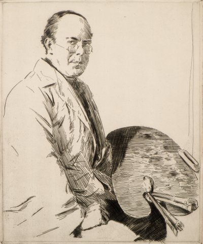 Zelfportret, 20e eeuw door Joseph Simpson