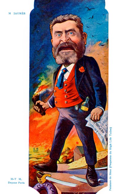 Jean Léon Jaurès - karikatuur door Sirat door Joseph Sirat
